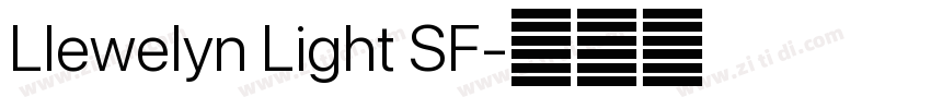 Llewelyn Light SF字体转换